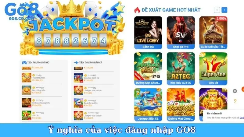Ý nghĩa của việc đăng nhập GO8